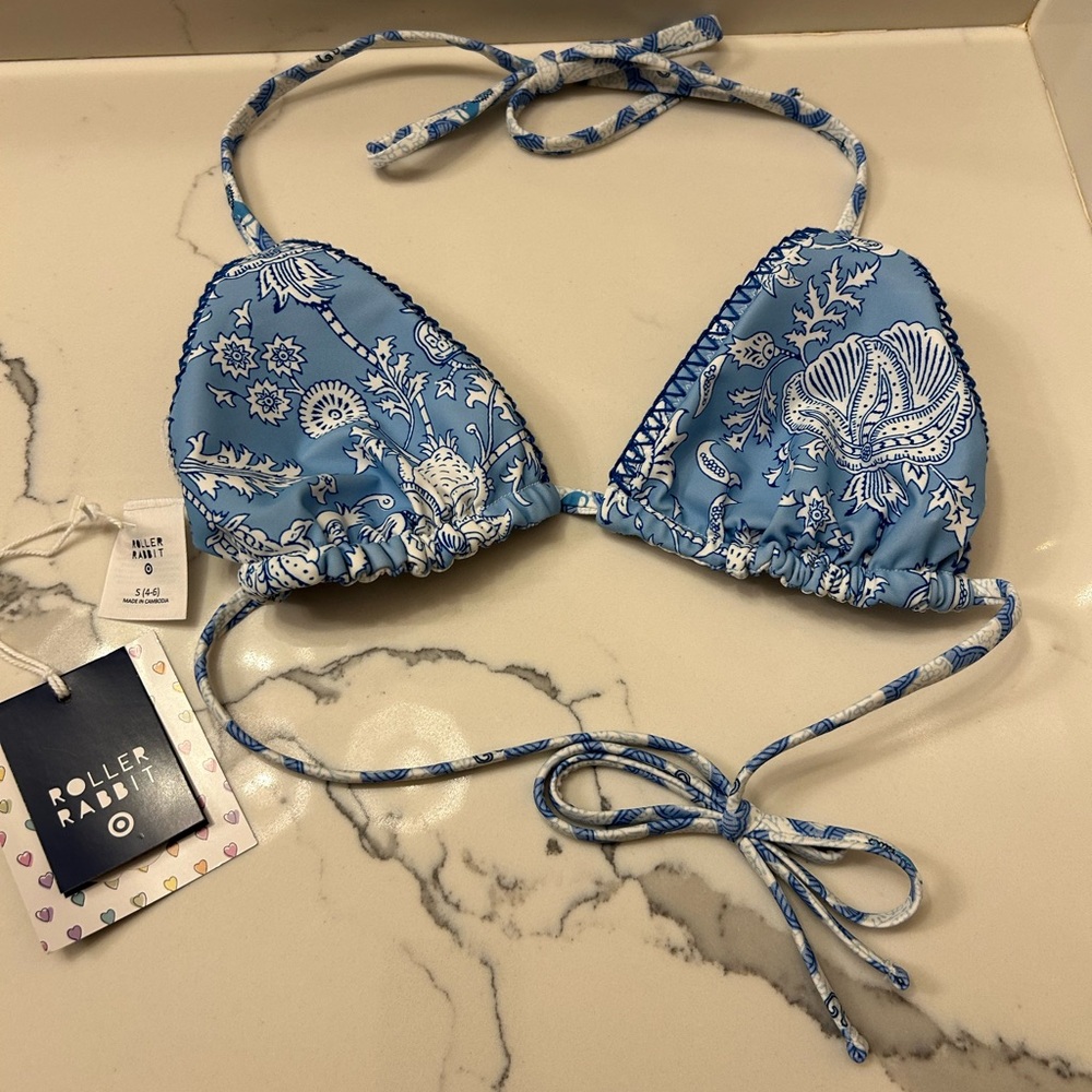 Roller Rabbit Blue and White Bikini